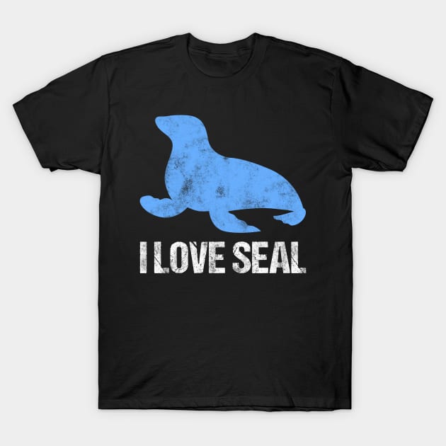 I Love Seal T-Shirt by Imutobi